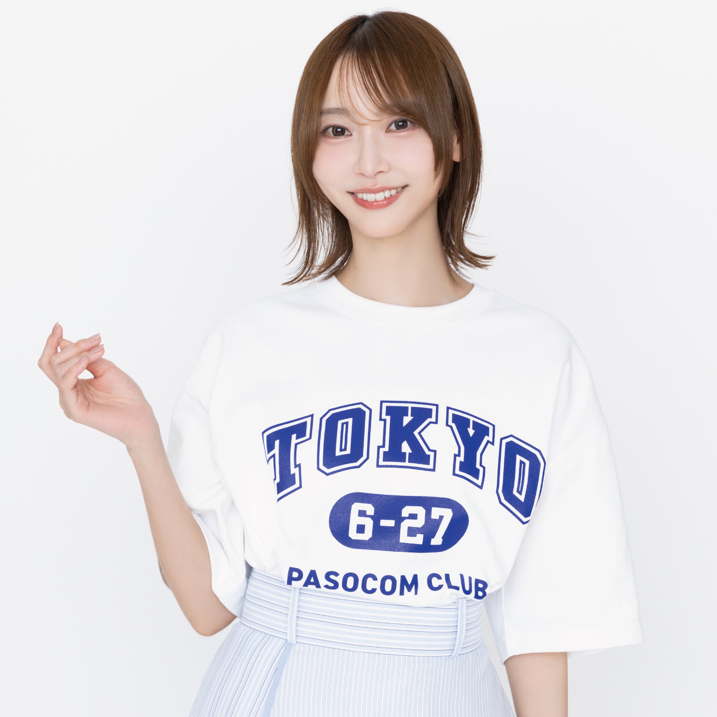 林瑠奈監修！カレッジTシャツ（ビッグシルエットver.） ネイビー